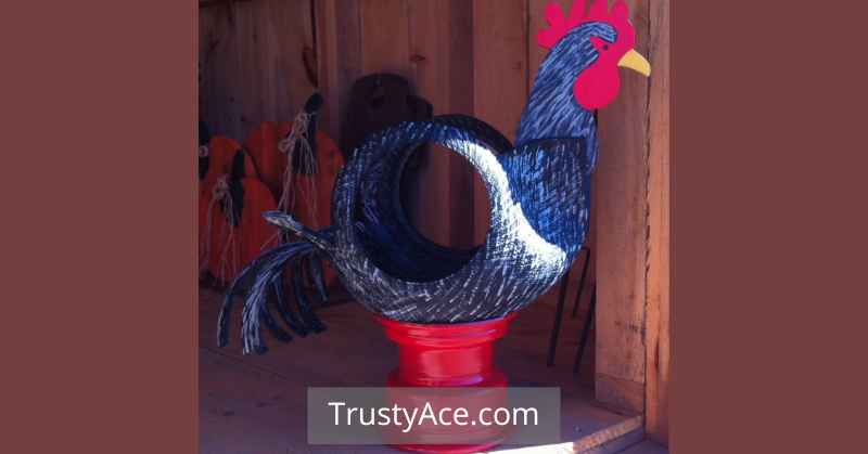 Recycled Chicken Tire Planters Ideas