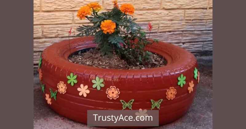 Ideas For Cute Tire Planters