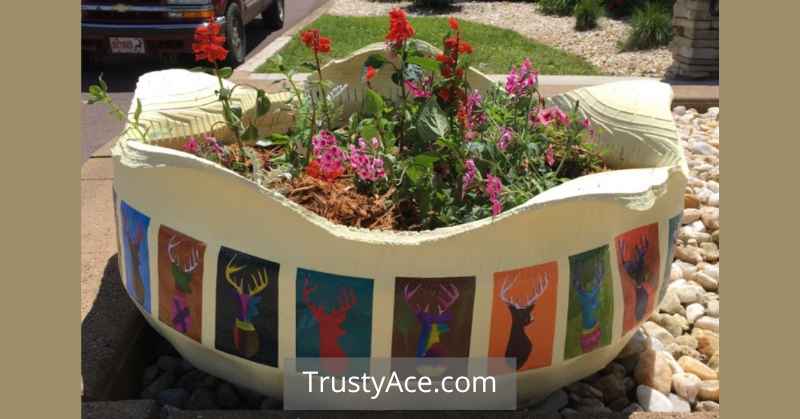 Tire Planter Ideas For Truck Tire Planters