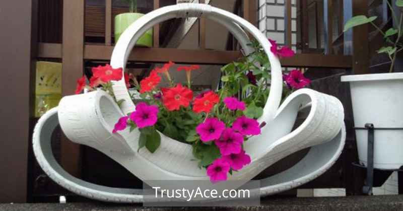 Tire Planter Ideas For Decorative Urban Tire Planters