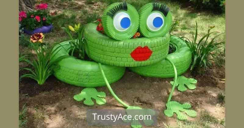 Tire Planter Ideas For Freida Frog Tire Planters