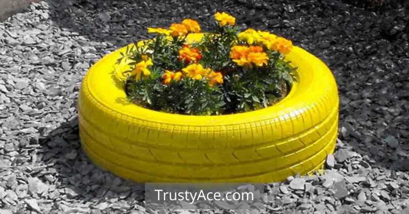 Old Tire Planters Ideas