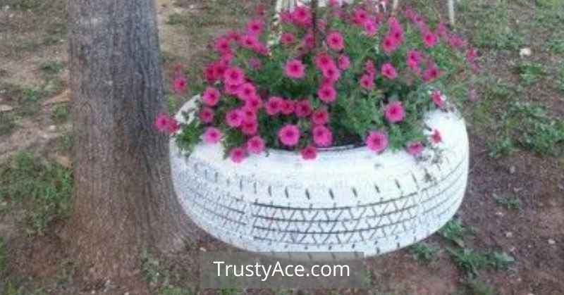 Tire Planter Ideas For Old Tire Planters