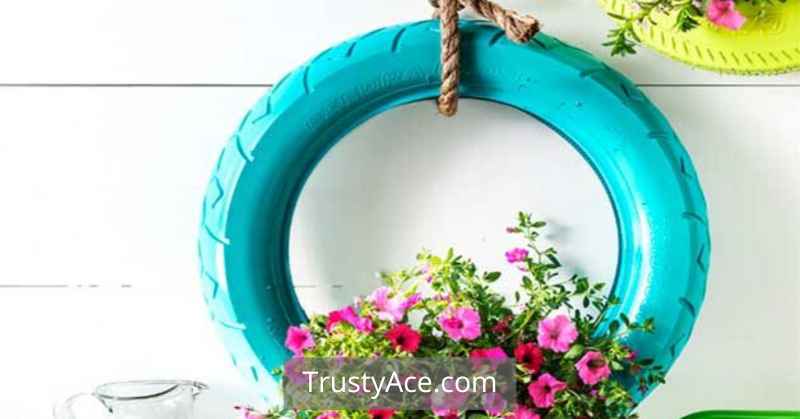 Tire Planter Ideas For Painted Tire Planters