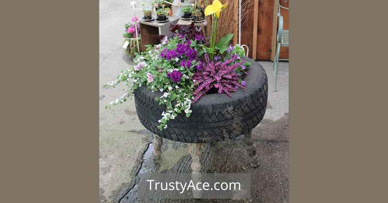 Tire Planter Ideas For Recycled Tire Planters