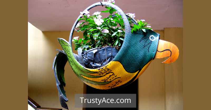 Parrot Tire Planters Ideas