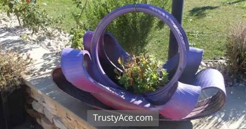 Rubber Tire Planters Ideas