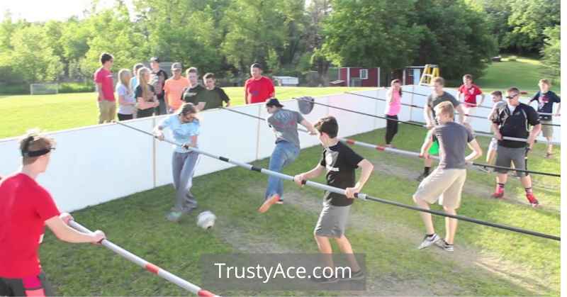 Giant Foosball DIY Backyard Games For Adults