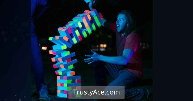 Giant Glow In The Dark Jenga Blocks Cheap Backyard Games