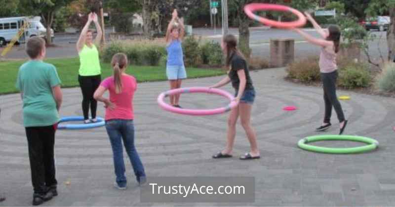 Human Ring Toss DIY Backyard Games For Kids