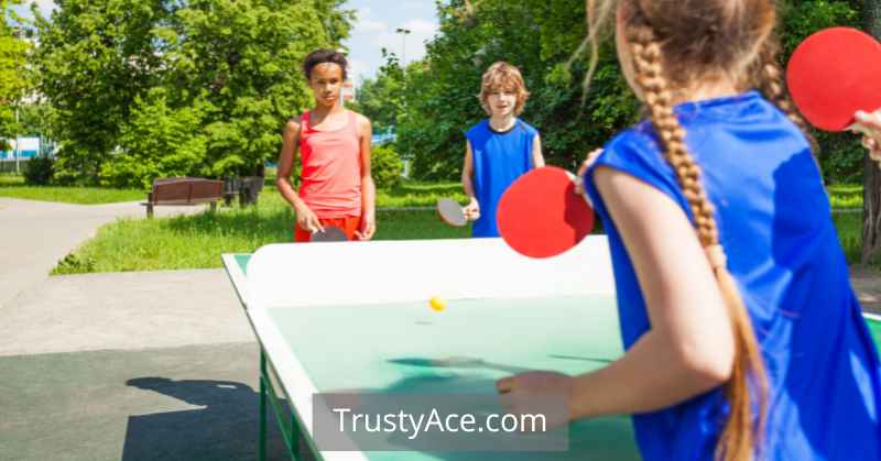 Outdoor Ping Pong Simple Backyard Games For Father And Son