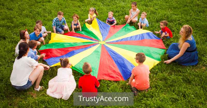 Parachute Games Fun Backyard Games For Toddlers