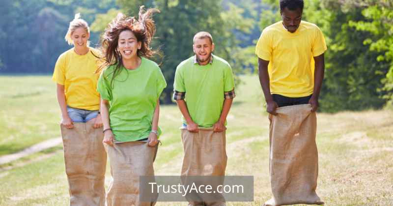 Potato Sack Race Backyard Games