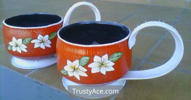 Tire Planter Ideas For Cup And Saucer Tire Planters