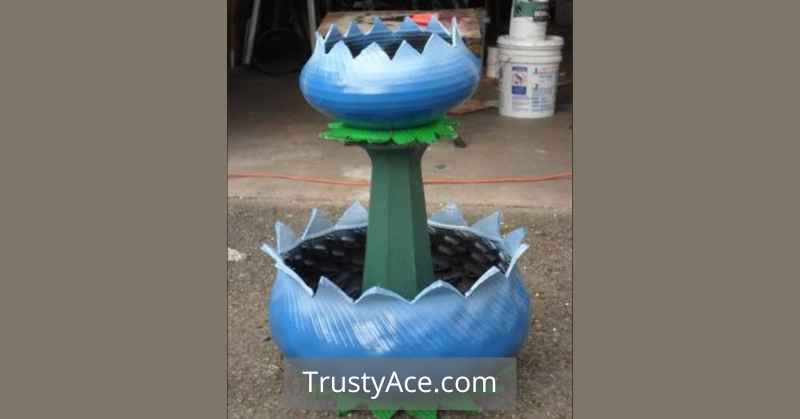 Flower Shaped Tire Planter Ideas