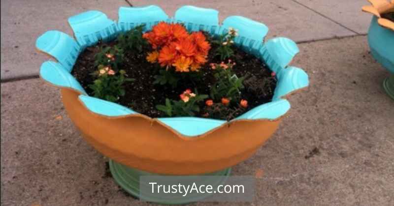 Tire Planter Ideas For Inverted Tire Planters