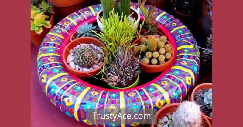 Tire Planter Ideas For Mexican Tire Planters