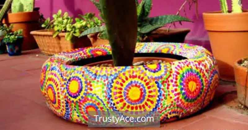 Mexican Tire Planters Ideas