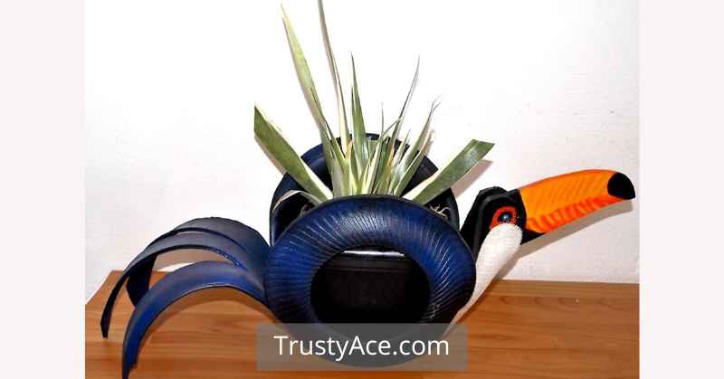 Tire Planter Ideas For Bird Tire Planters