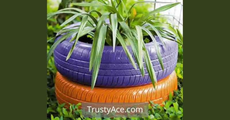 Tire Planter Ideas For Stacked Tire Planters