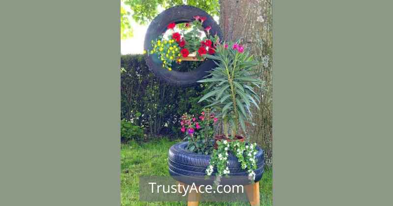 Tire Planters Ideas That Can Stand