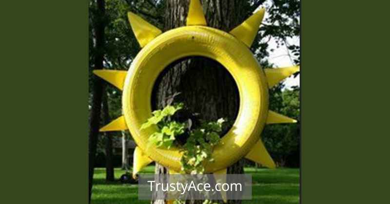 Tire Planter Ideas For Sun Tire Planters