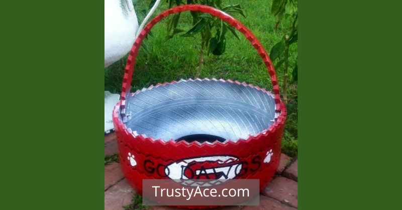 Tire Planter Ideas For Basket Tire Planters