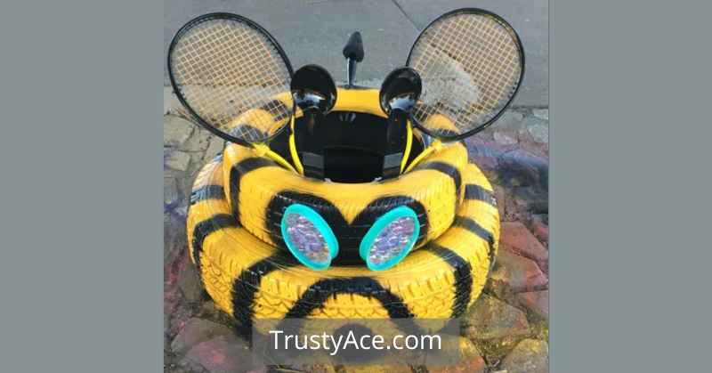 Bees Tire Planters Ideas