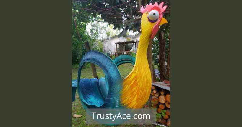 Tire Planter Ideas For Tire Planters That Look Like Chicken