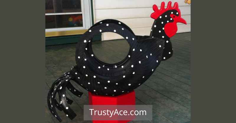 Tire Planter Ideas For Tire Planters That Resemble Chicken