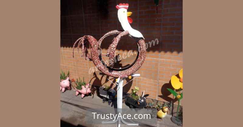 Tire Chicken Planter Ideas