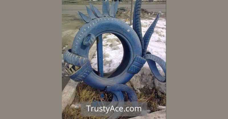 Tire Planter Ideas For Tire Planters That Resemble Fish