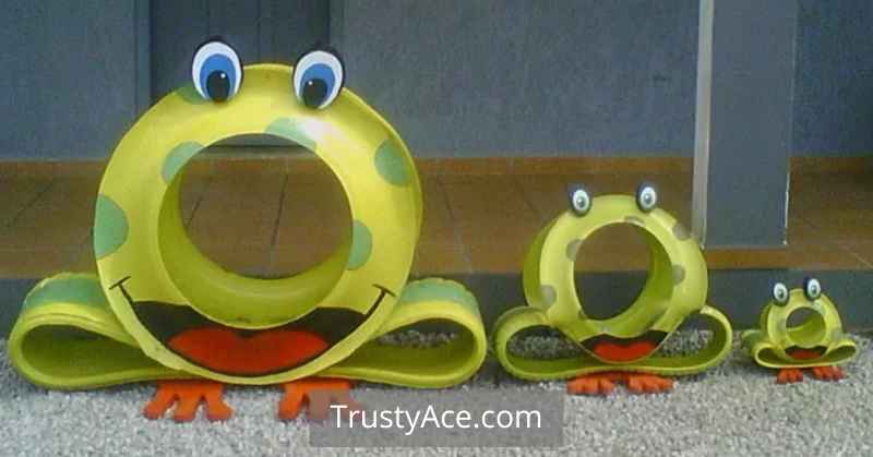 Tire Planter Ideas For Frog Tire Planters