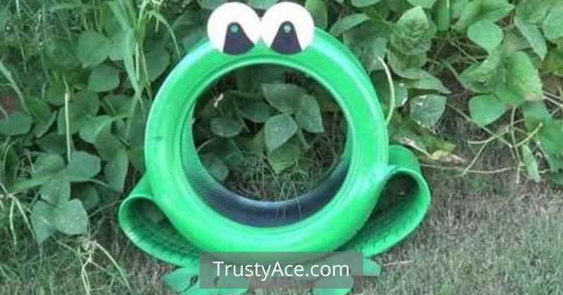 Tire Planter Ideas That Resemble A Frog