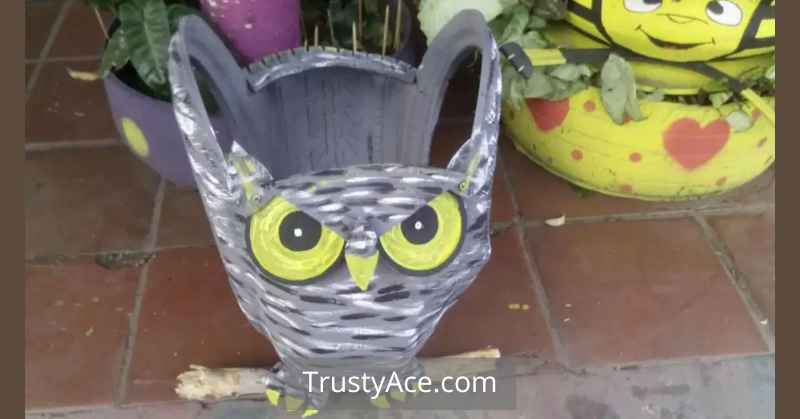 Tire Planter Ideas For Owl Tire Planters