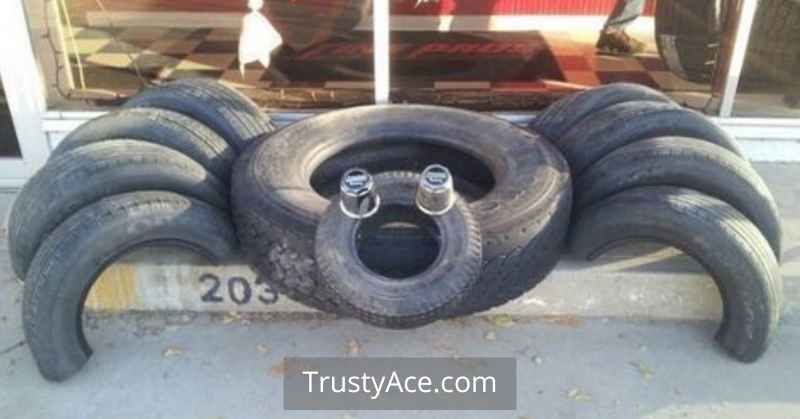 Spider Tire Planters Ideas