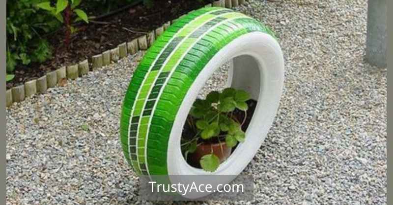 Tire Planter Ideas For Vertical Tire Planters