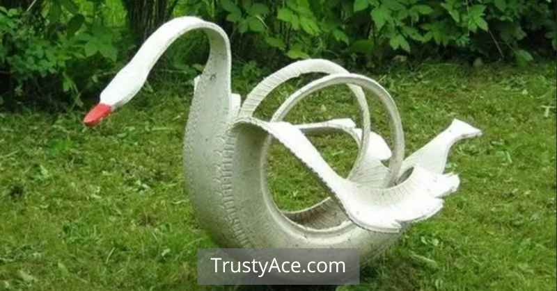 White Swan Tire Planters Ideas