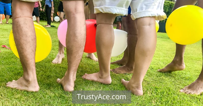 Balloon Stomp For Adults - Outdoor Backyard Barbecue Party Games Ideas For Adults