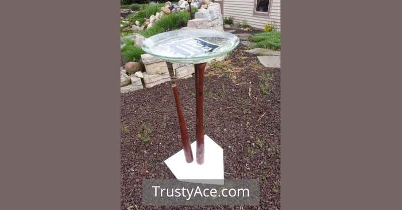 Baseball Bird Bath Ideas