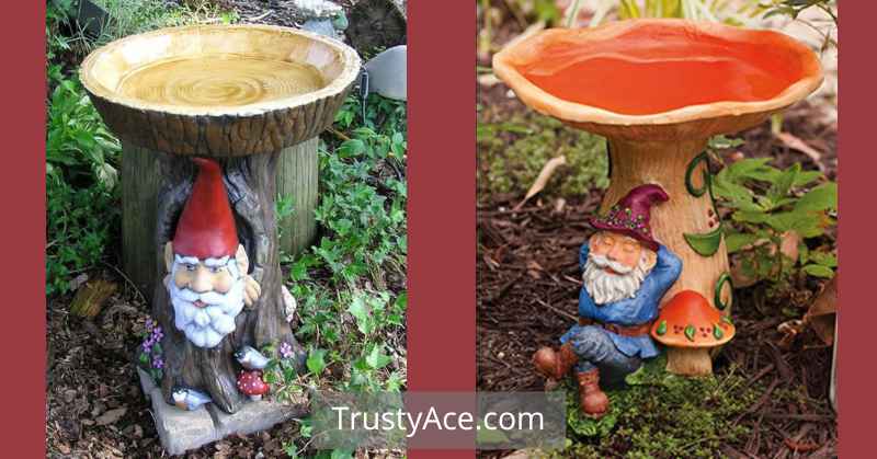 Bird Bath Ideas For Gnome Lovers