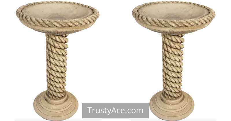 Bird Bath Ideas With Rope