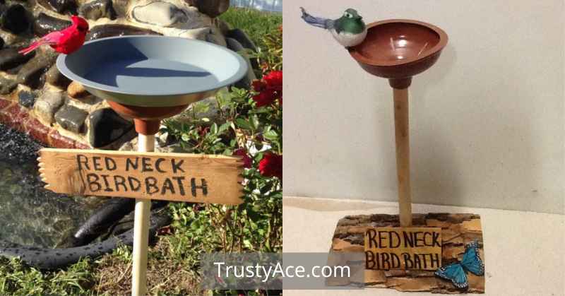 Redneck Bird Bath Ideas