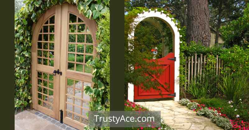 Fence Gate Ideas Arched With Arbor