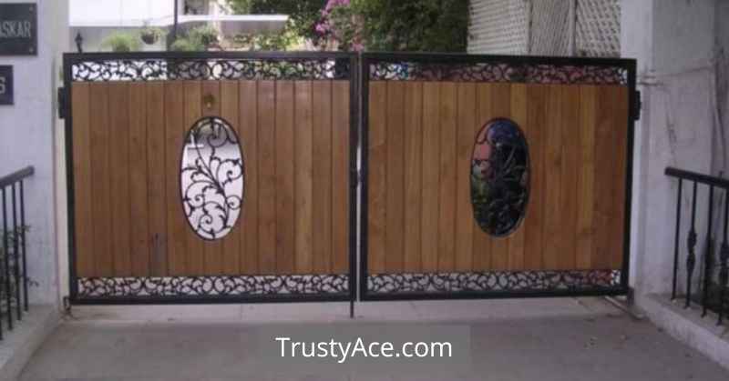 Double Door Wood Fence Gate Ideas