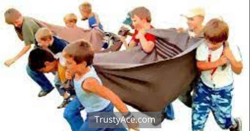 Blanket Race - Competitive Fun Outdoor Games For Large Groups