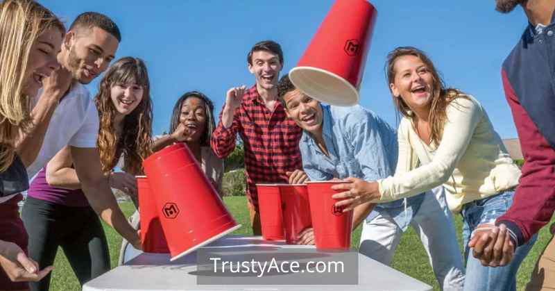 Giant Flip Cup Drinking Game - Fun Outdoor Games For Large Groups Of Adults