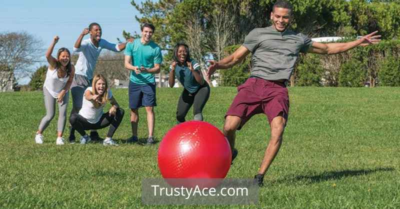 Giant Kickball - Fun Outdoor Games For Large Groups When Camping