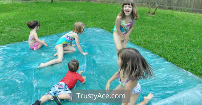 Giant Outdoor Water Bed For The Kids - Outdoor Games For Groups