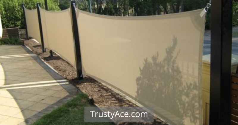 Home Garden Fence Ideas With Fabric